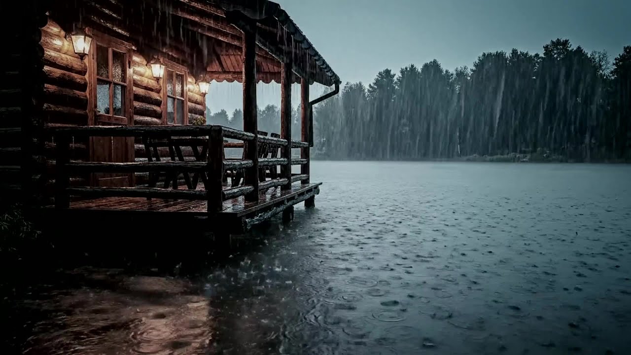 No Ads Rain Sounds for Sleeping - ASMR Rain and Thunder Sounds For Sleeping, Relaxing #DOS35