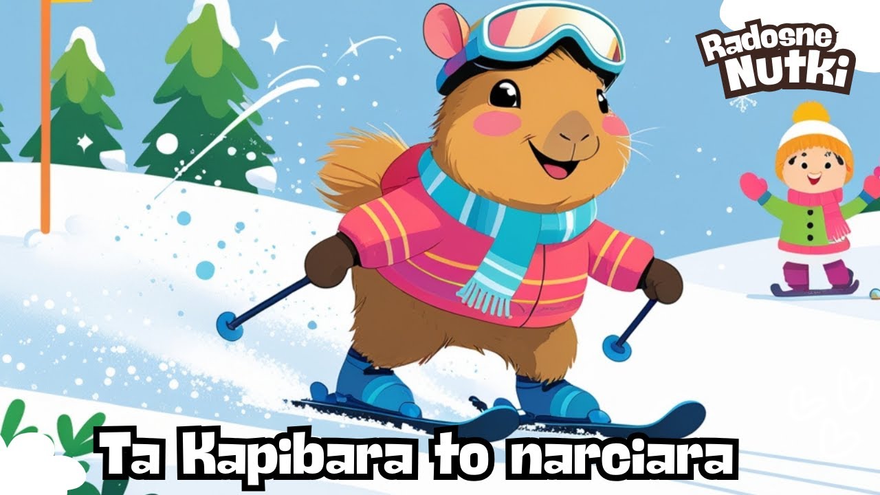 🎵 Radosne Nutki — Ta Kapibara to Narciara | Zimowa Piosenka dla Dzieci o Nartach | Ferie w Górach🎵