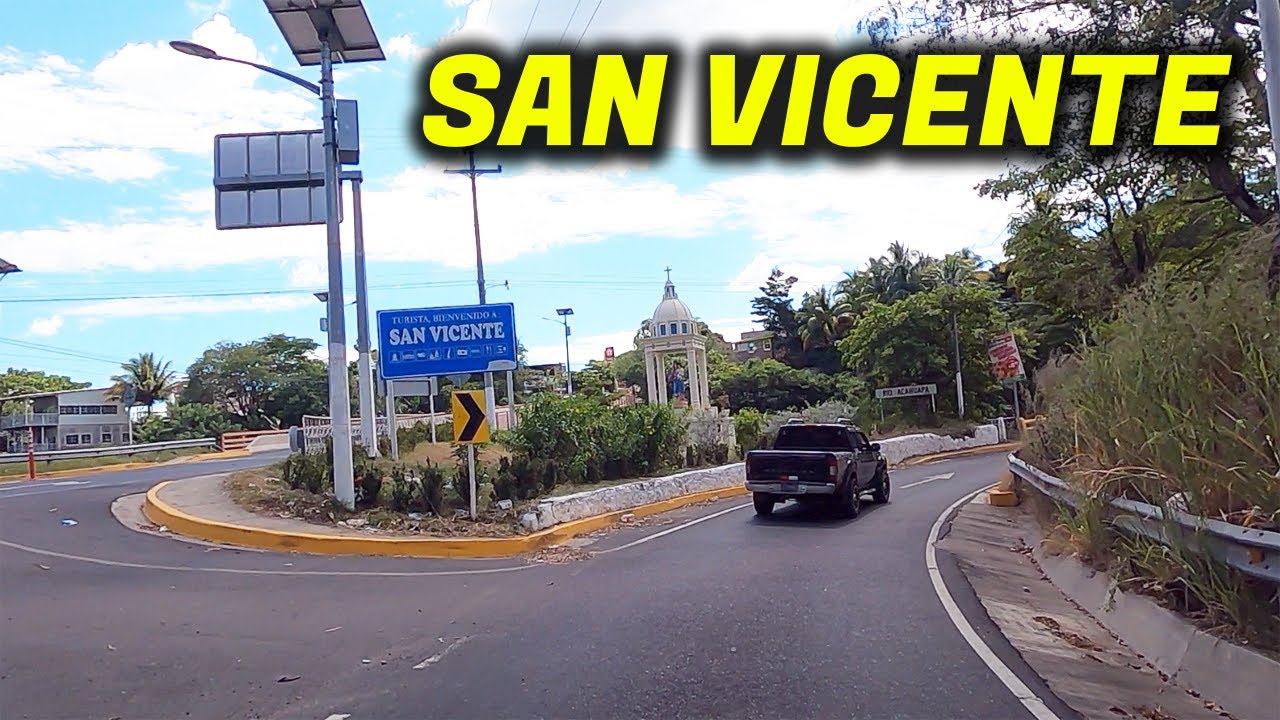 ENTRANDO A SAN VICENTE por la PANAMERICANA El Salvador