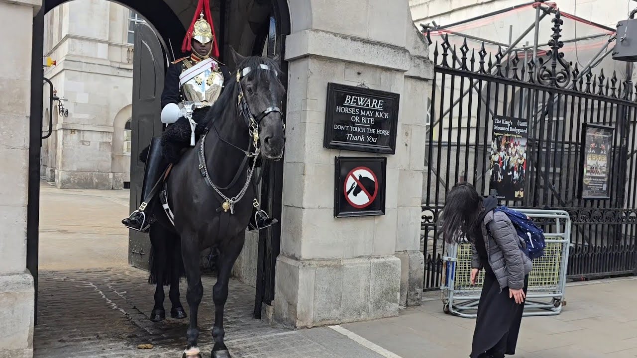 JAPANESE TOURIST BOWS TWO TIMES TO THE KINGS GUARD #kingsguard
