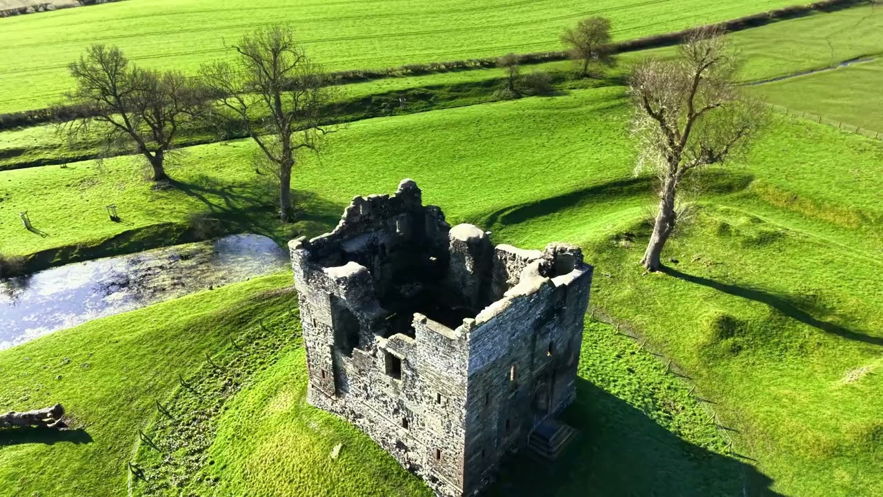 Hopton Castle Herefordshire shot with DJI Mini 5 Pro