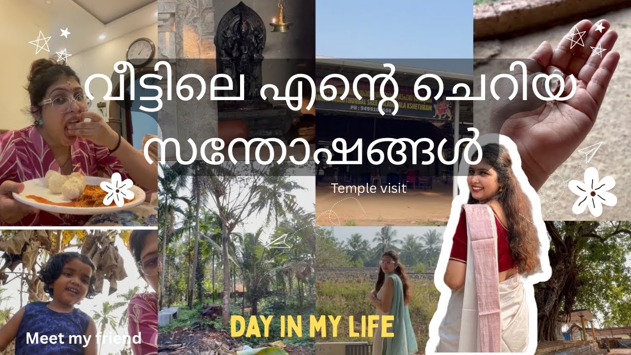 എന്റെ വീടും നാടും അമ്പലവും , mangad 🏠🌸|Day in my life at home ❤️|SIMPLY NEETHU 
