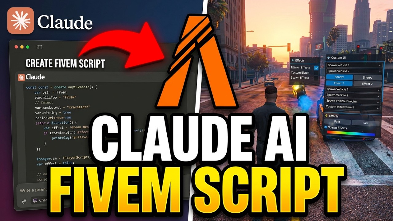 Я попросил ClaudeAI создать собственный скрипт для FiveM... Это было просто невероятно!
