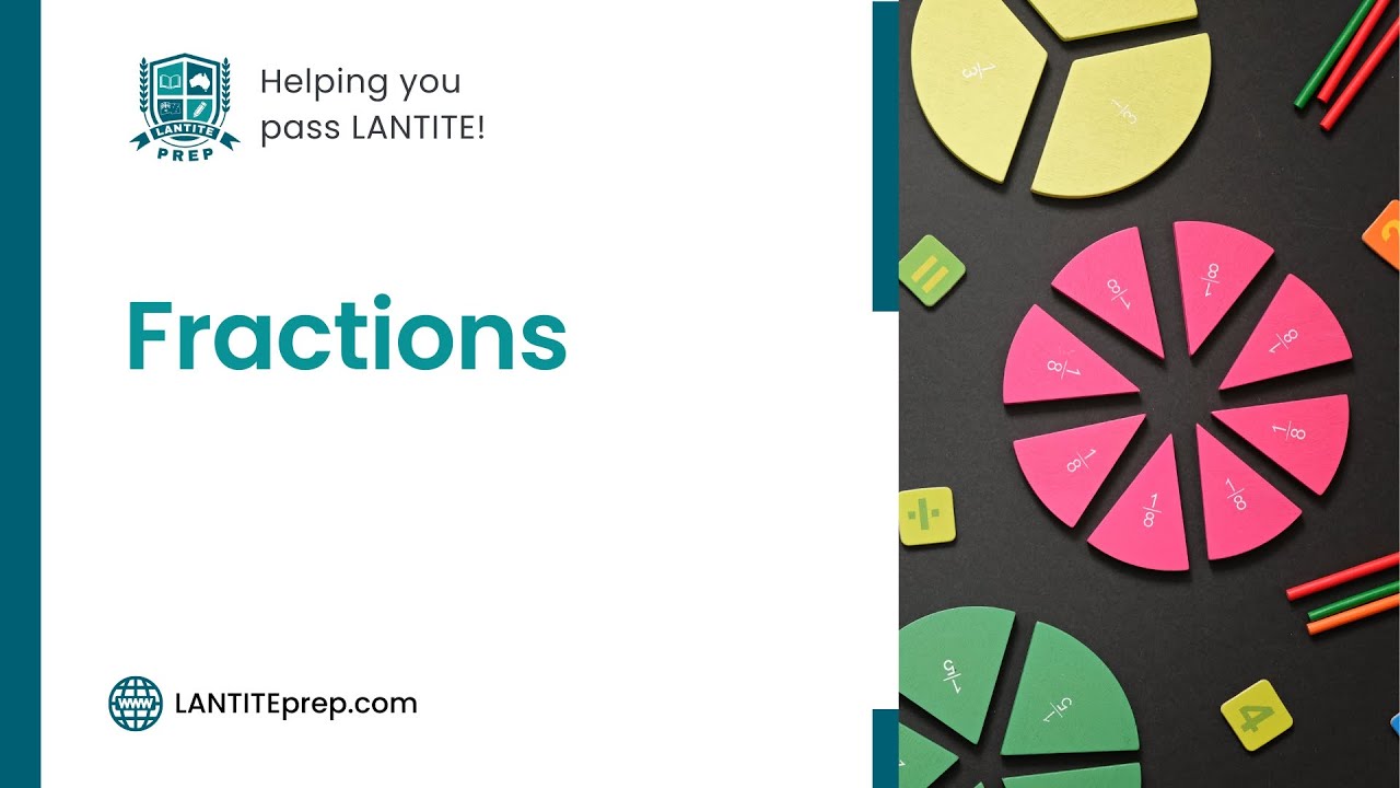 LANTITE Exam and ACER Test Prep Math Lesson 3 Fractions