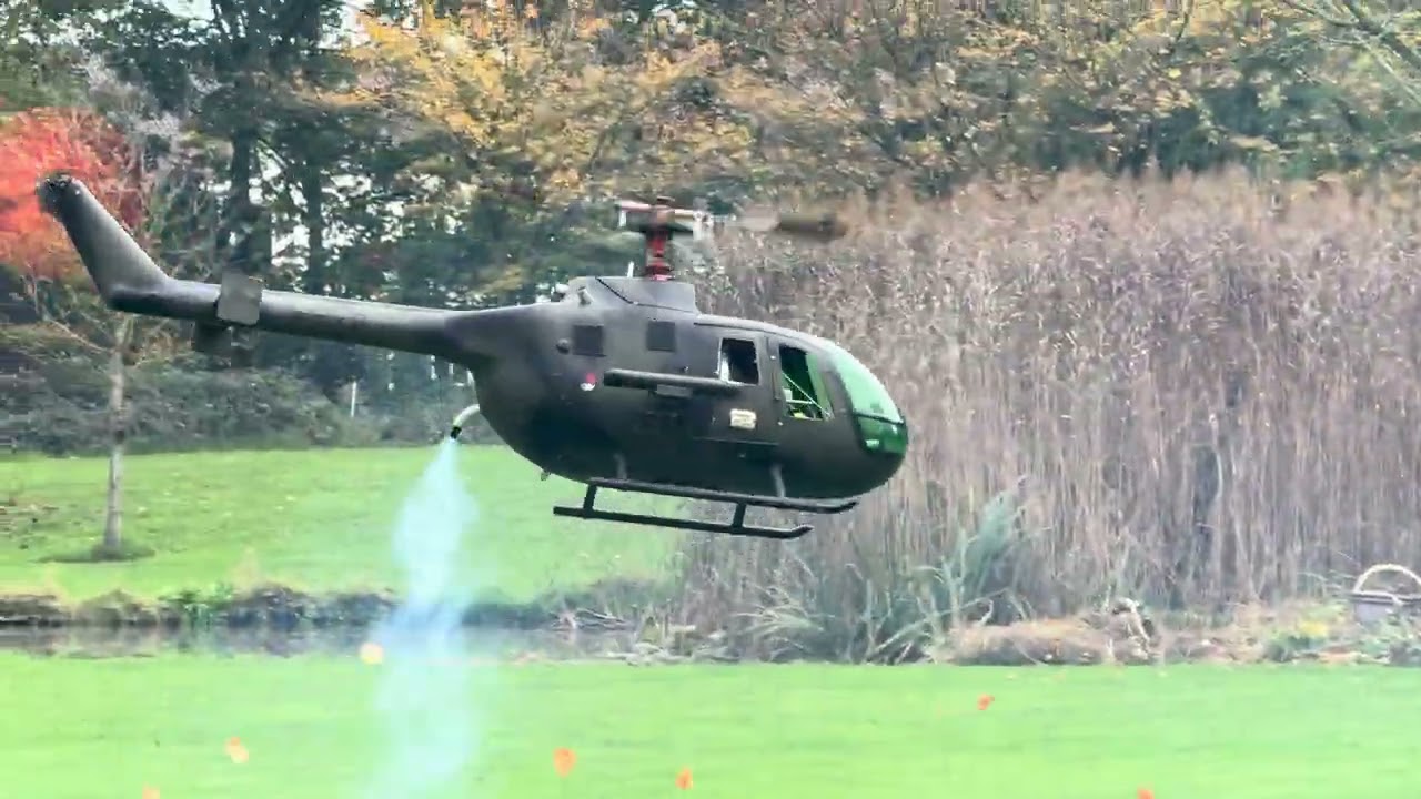 Bo 105 with heim/vario mechanic nitro version Vario Helicopter Benelux