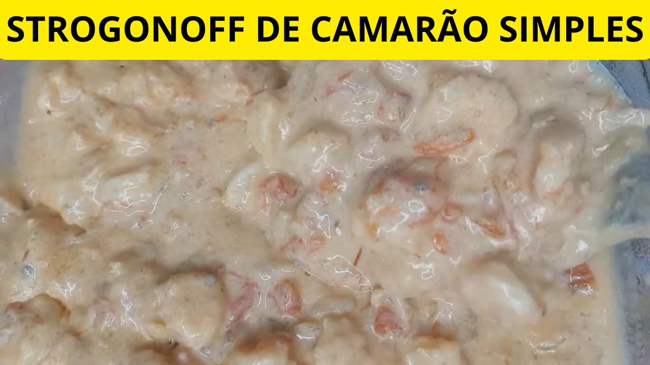 como fazer strogonoff de camarão simples