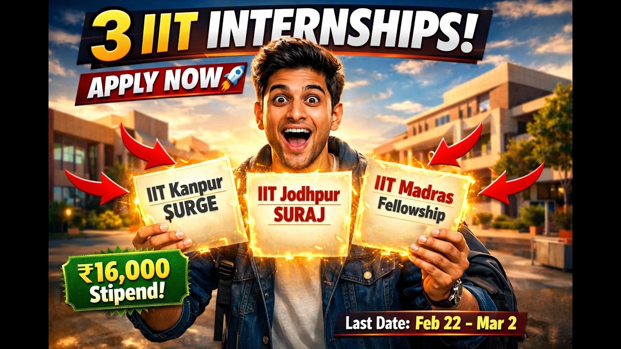 ₹16,000 IIT Internship – Eligibility, CGPA, Selection Process Explained