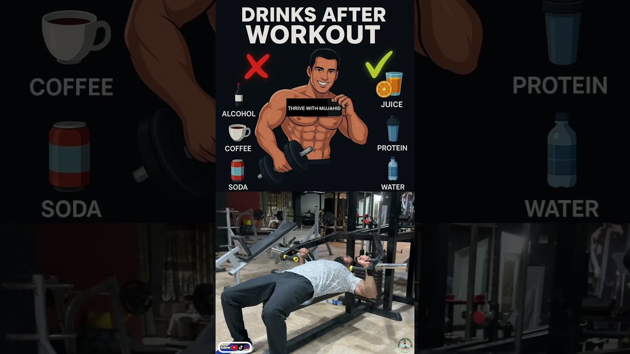 Post Workout Best Drinks for Muscle Gain & Muscle Recovery | Drinks Safe, Live Healthy |