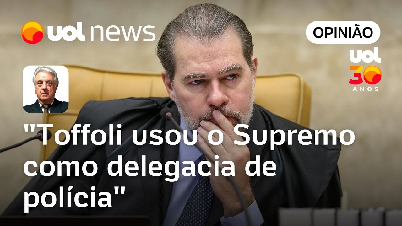 Toffoli comete heresias jur&iacute;dicas e usa o STF como delegacia de pol&iacute;cia, diz W&aacute;lter Maierovitch