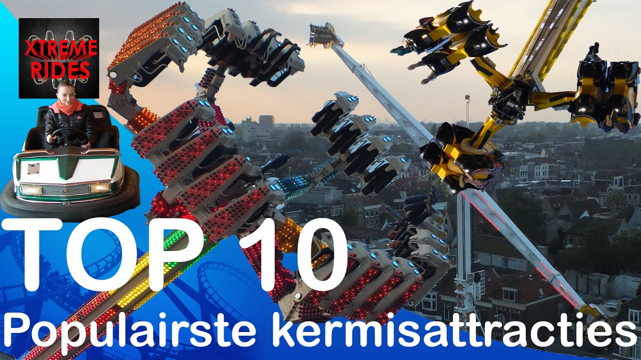 TOP 10 Populairste kermisattracties Nederland