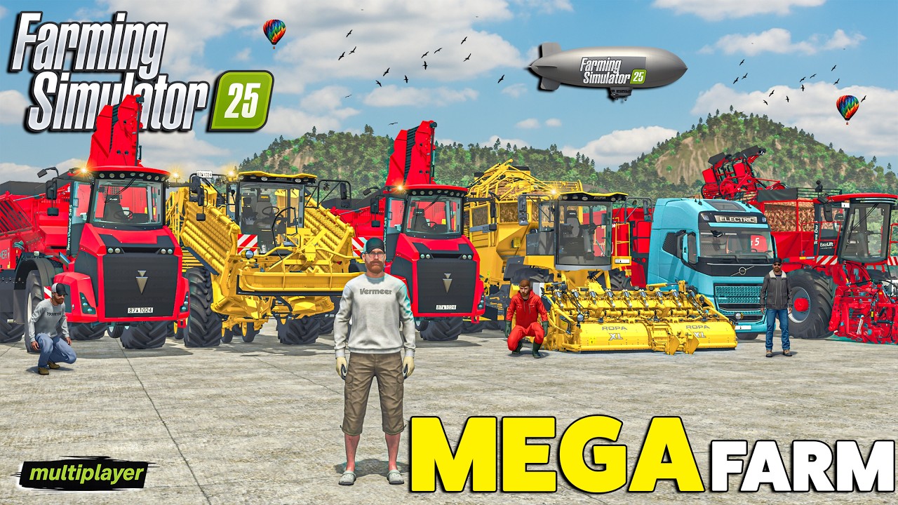 Monster Sugar Beet Harvest & High-Capacity Collection! | MULTIPLAYER | Farming Simulator 25
