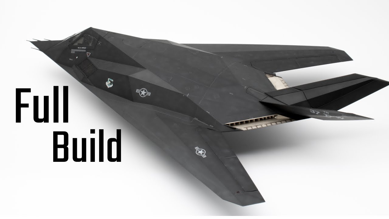 I made invisible plane! Kinda.  - F-117 Nighthawk FULL BUILD