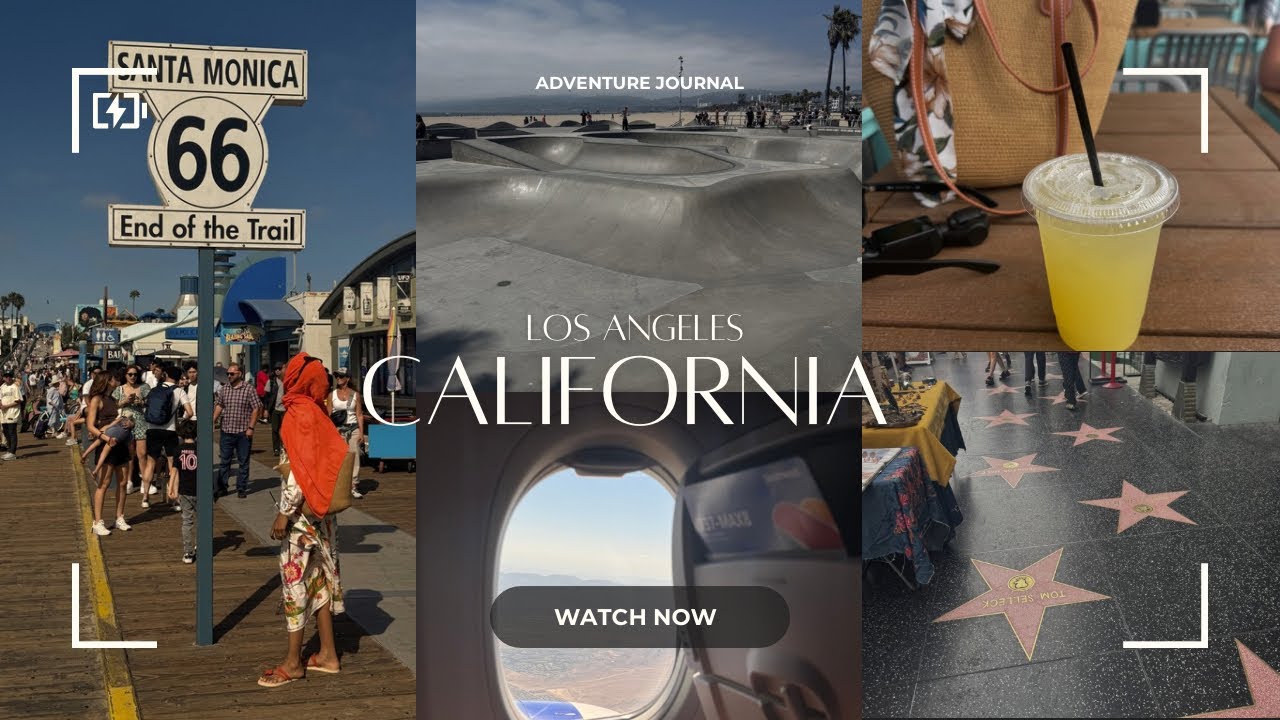 TRAVEL VLOG: Exploring Los Angeles, California. Venice & Santa Monica. 