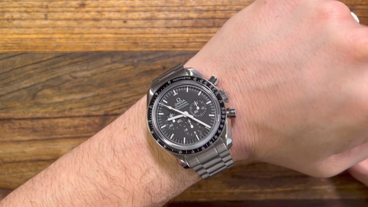 Uncle Seiko 1450 President Bracelet on an Omega Speedmaster