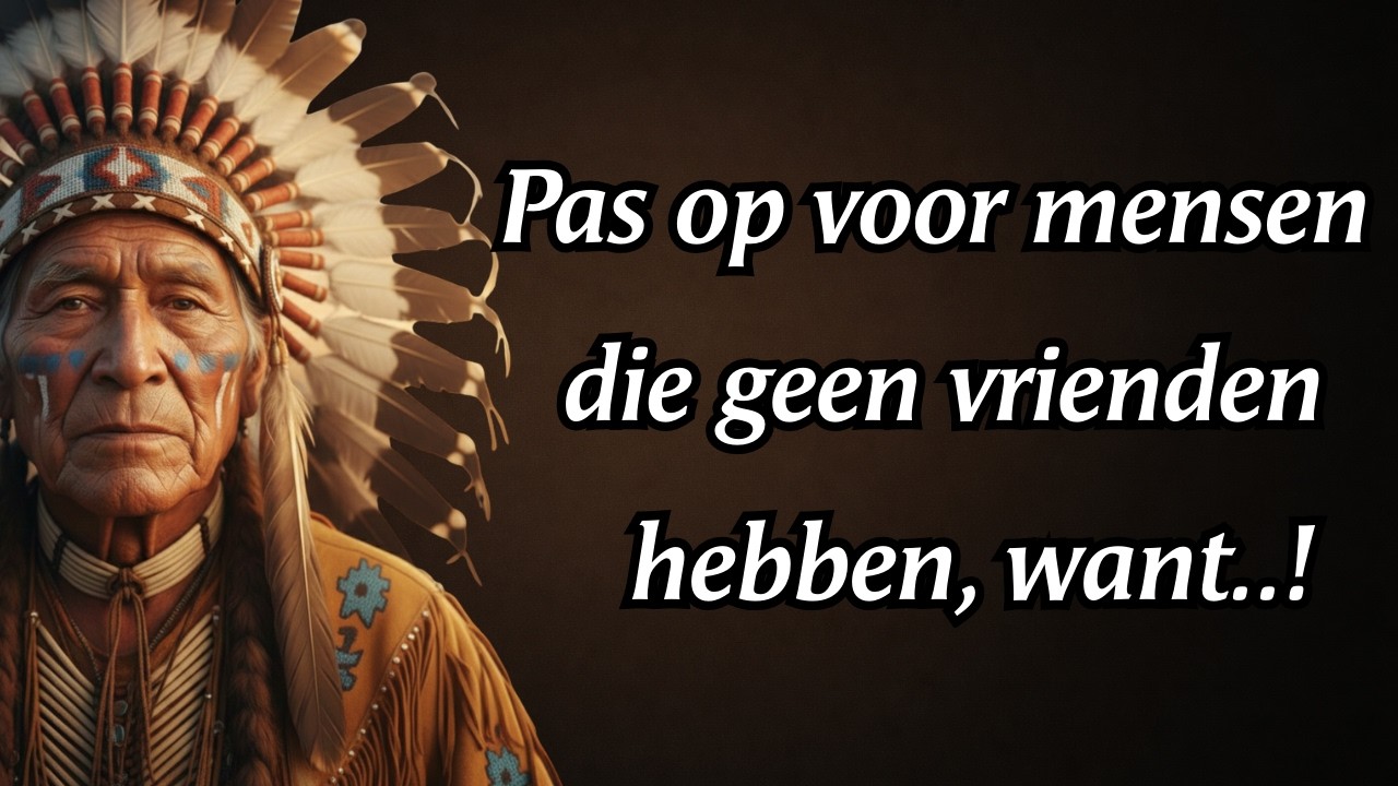 Inheemse Amerikaanse Spreekwoorden: Pas op voor mensen die geen vrienden hebben