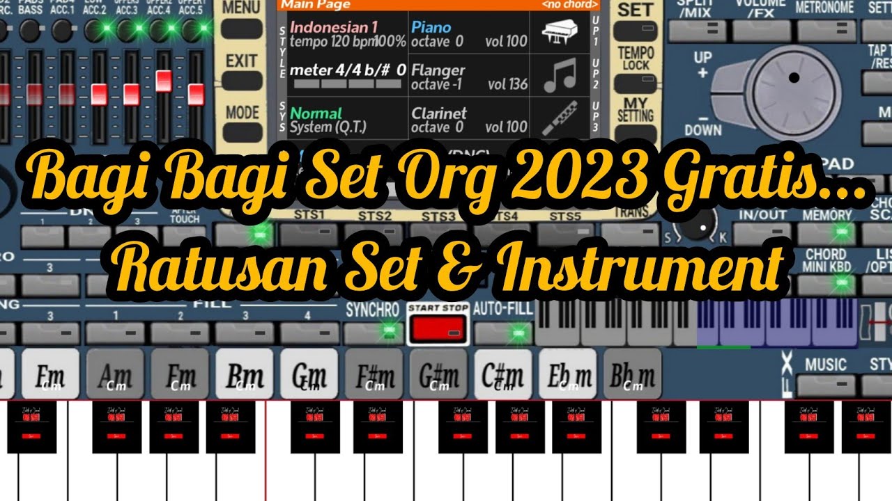 BAGI BAGI SET ORG 2023 GRATIS 100 LEBIH SET DAN ISTRUMENT