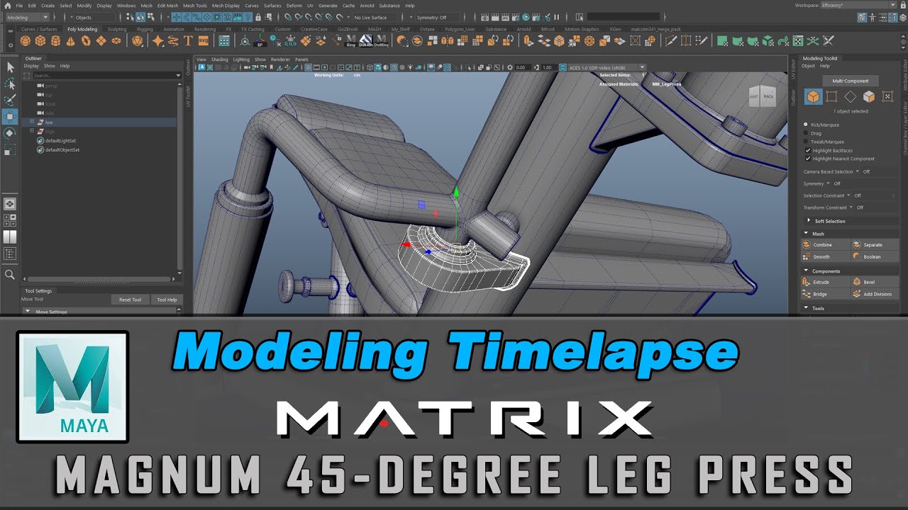 Modeling Timelapse - Leg Press