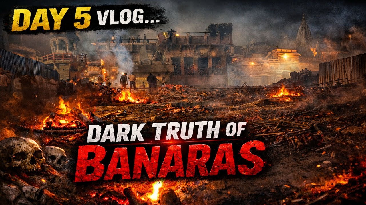 The Dark Truth of Banaras | Night at Manikarnika Ghat 😳 (Day 5 Vlog)