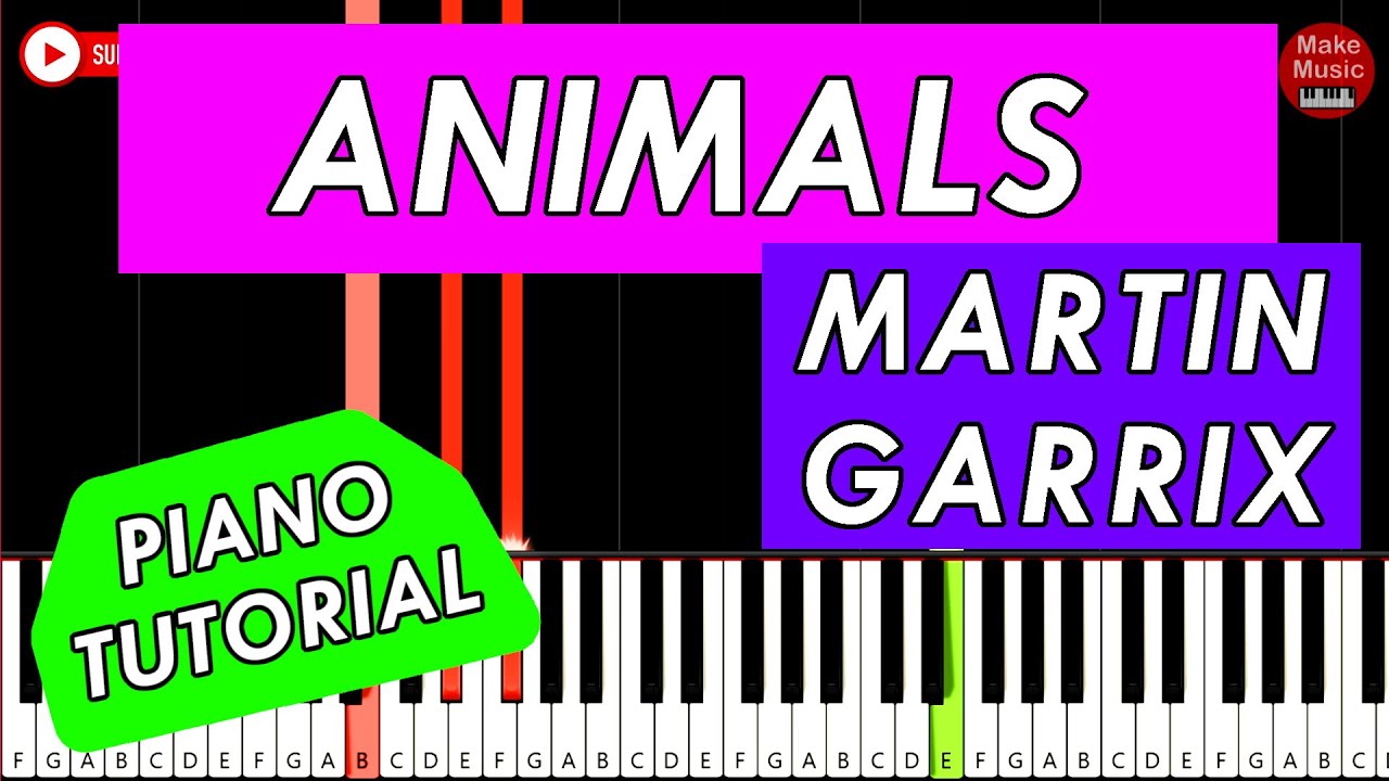 Martin Garrix - Animals 🎹 Piano Keyboard Cover | Tutorial by MakeMusic
