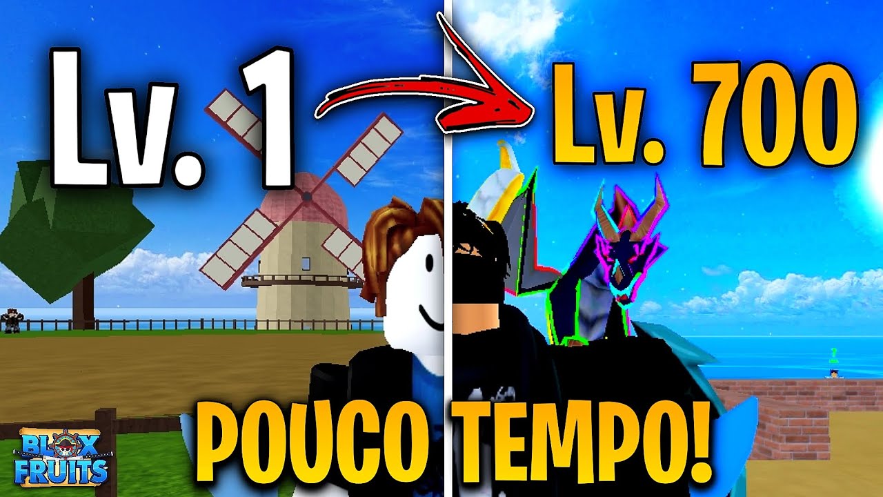Como pegar level 700 R&Aacute;PIDO no Blox Fruits!