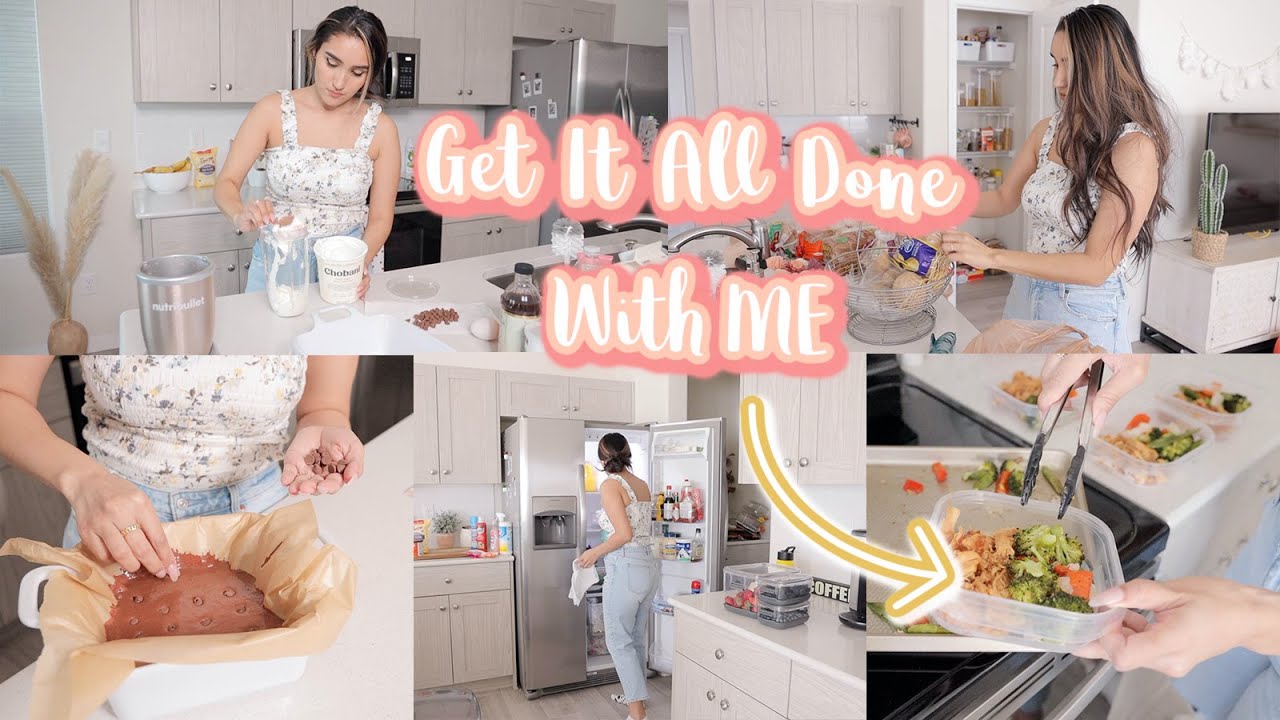 GET IT ALL DONE // CLEAN, SHOP & MEAL PREP WITH ME 2021