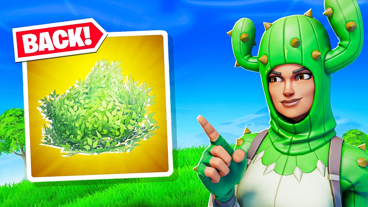 Fortnite Unvaulted The Bush In Chapter 7