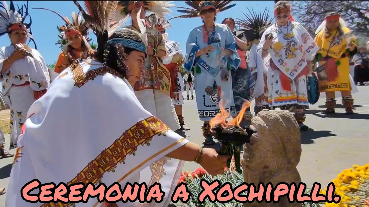 Aniversario Kalpulli Matlaktli Tekpal y ceremonia a Xochipilli. 🌻🌸🪻