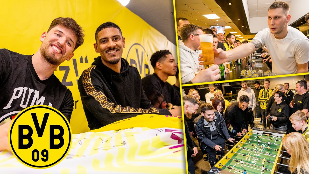 Table tennis vs. Haller - beer from S&uuml;le & Reus | BVB Fan Club New Year's Reception
