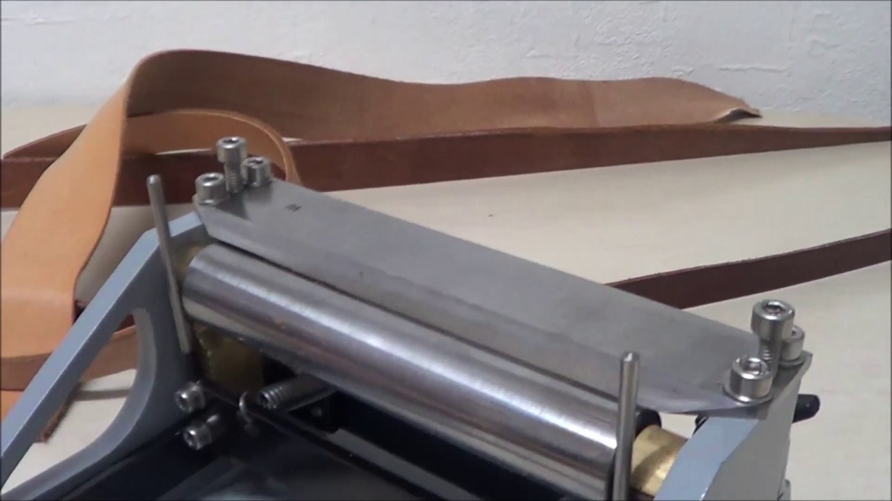 Lederspaltmaschine. Beschreibung