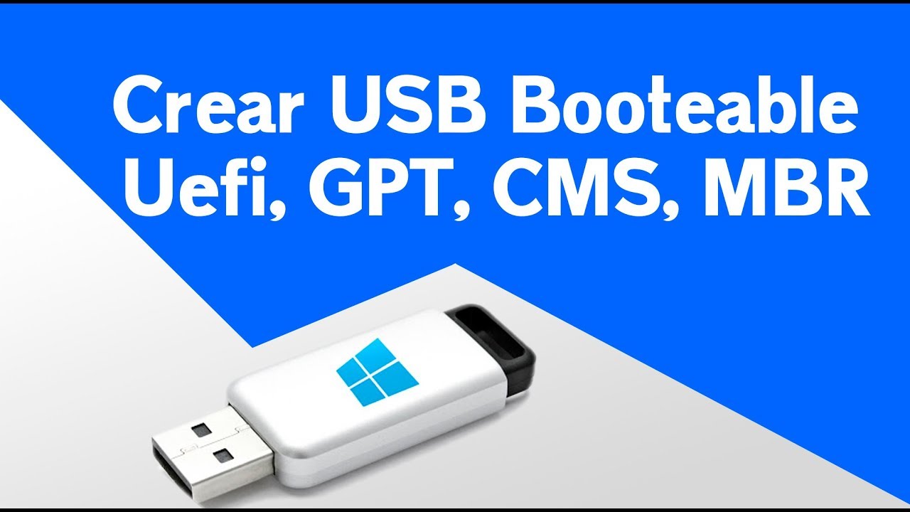 Crear USB Booteable Uefi, GPT, CMS, MBR | Rufus