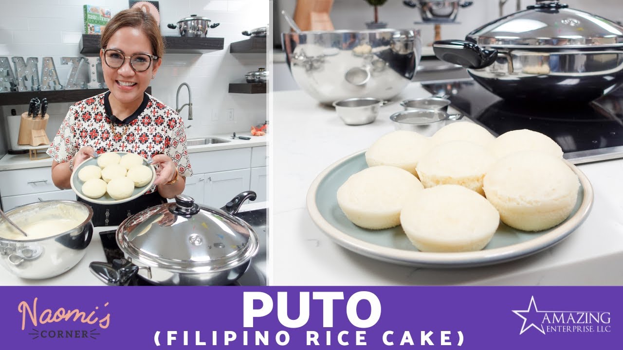 How to make Puto (Filipino Rice Cake) in 10 MINUTES using the Saladmaster 5 Qt. Wok!