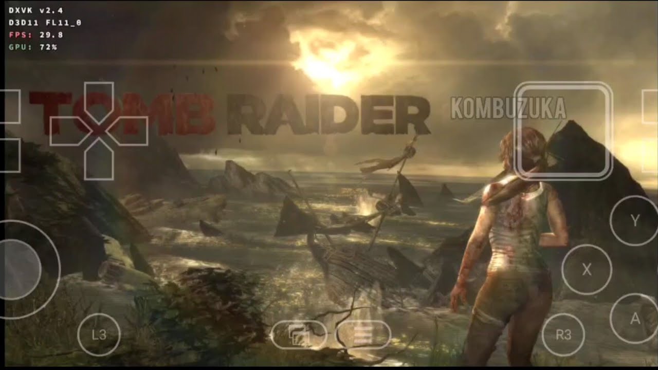 Tomb Raider Goty Edition Gameplay (HD) Winlator 10 Beta 2 (Windows Emulator) Android - poco f5