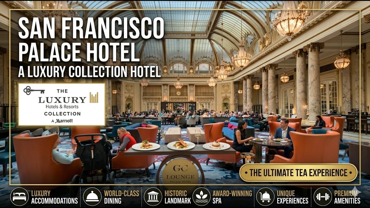 [4K] Hotel Tour | 🇺🇸 SAN FRANCISCO Palace Hotel 2025