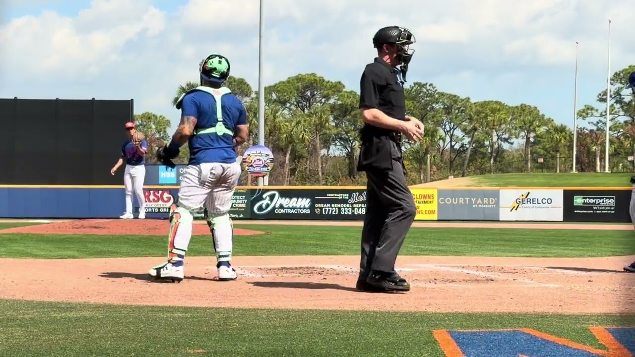 Juan Soto vs. Jonah Tong in live BP at Mets camp