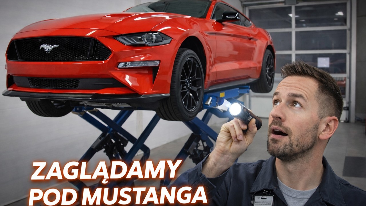 Zaglądamy pod Mustanga GT 🔧🐎 Co kryje się pod spodem?