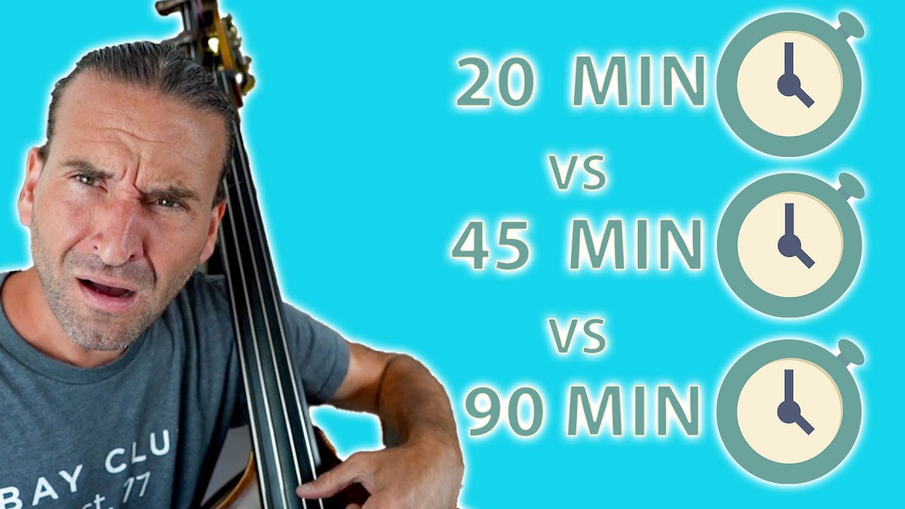 What I practice when my time is limited on double bass!