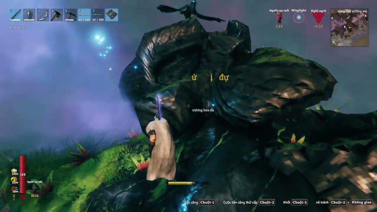 Valheim #17: Thử thách bản thân 1 mình cầm vũ khí mới đi hầm nhưng vẫn rén :))
