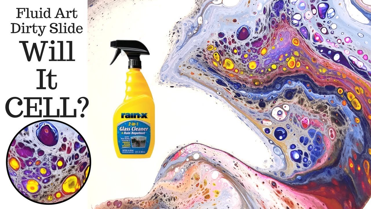 Can FLUID ART get CELLS with Rain-X? More MESMERIZING Acrylic Pouring