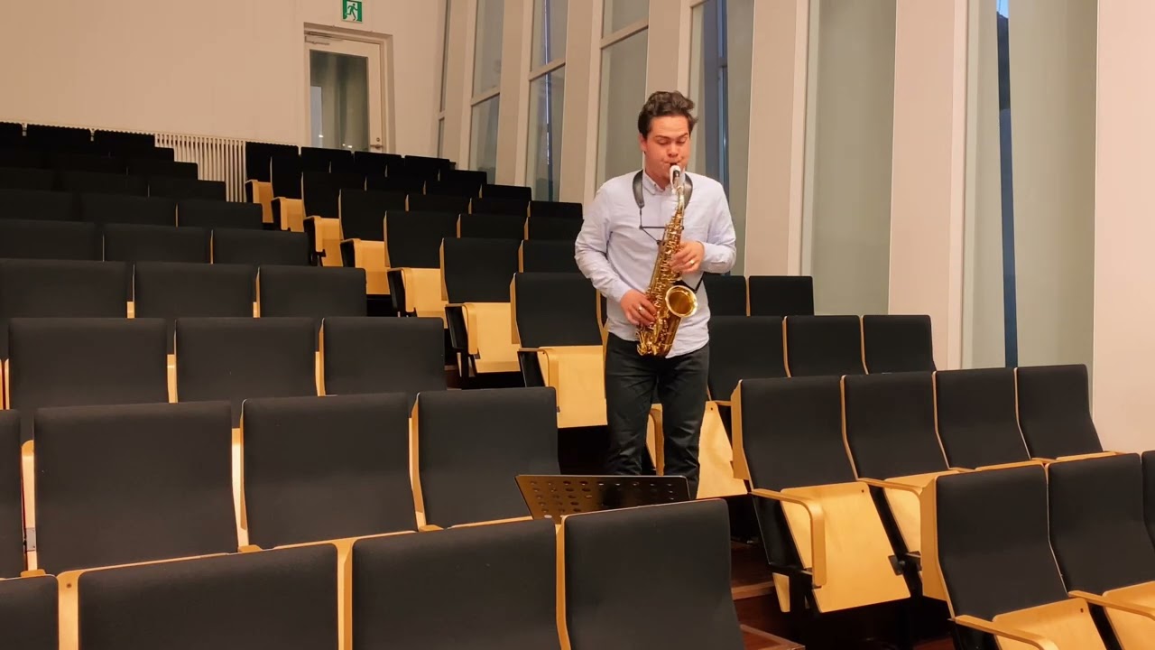 Bach - Sonata for Violin Solo No. 1 in G minor, BWV 1001, 4. Presto, Saxophone-Kenta Igarashi; 五十嵐健太