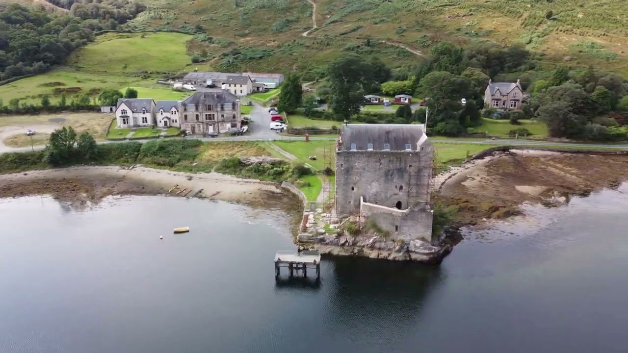 CARRICK CASTLE, SCOTLAND - DRONE WITH A VIEW - [4K ] DRONE FOOTAGE - AUG 2021