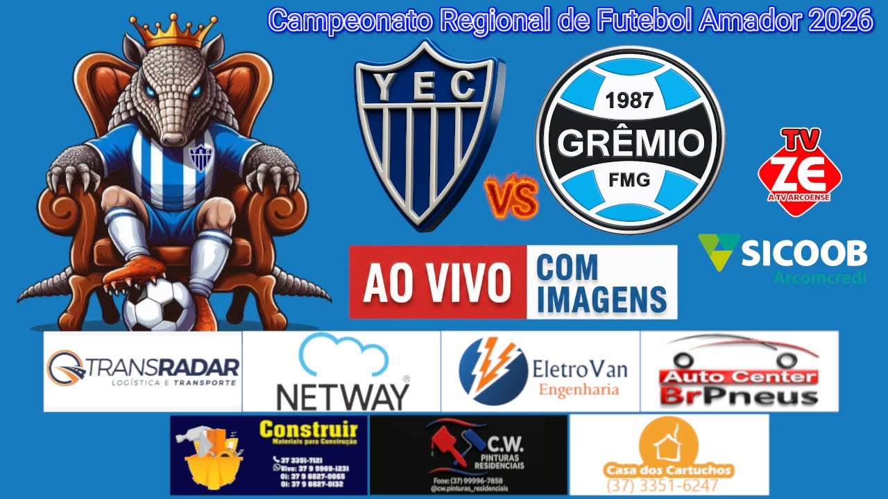 YPIRANGA VS GRÊMIO - Campeonato Regional de Futebol Amador #aovivo #aovivocomimagens #futebolaovivo