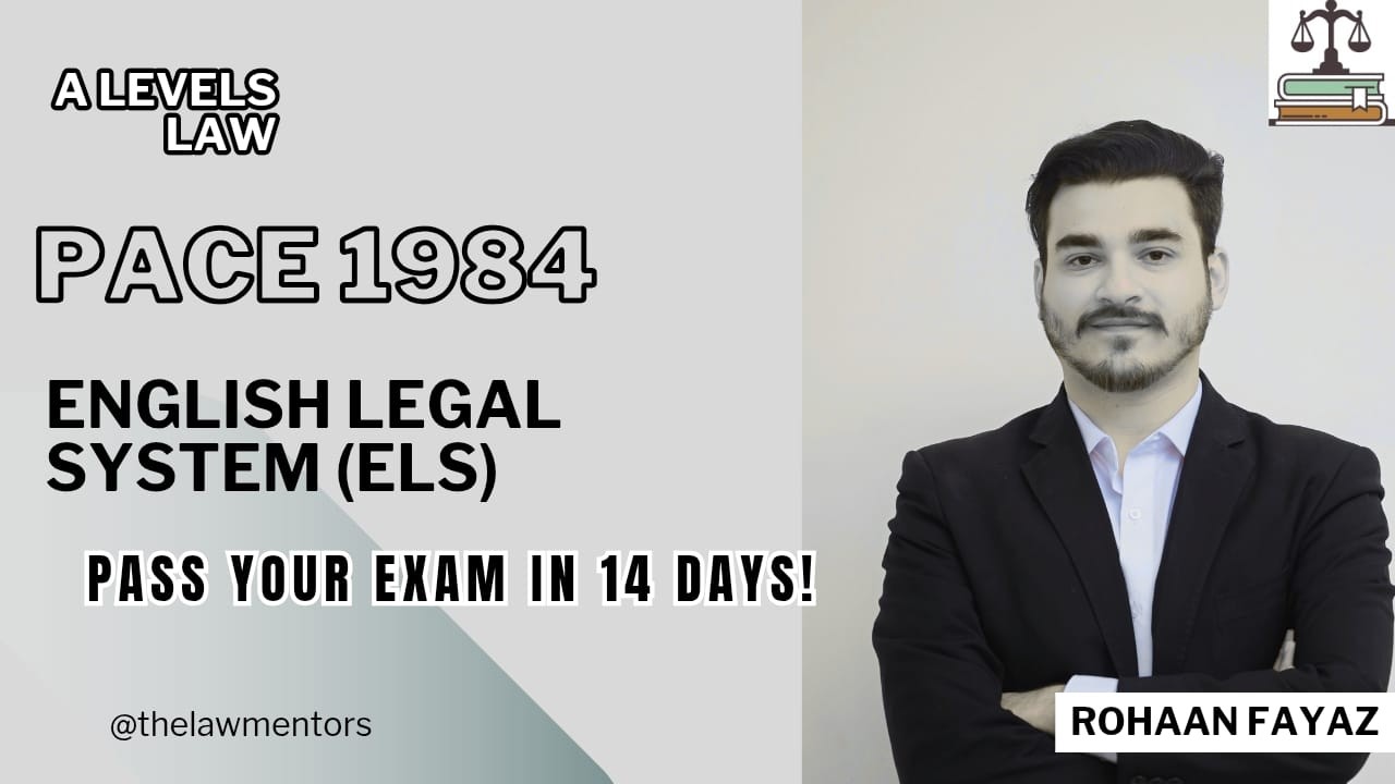 AS Law: Pace 1984 | Pass in 14 Days - English Legal System | Paper 1