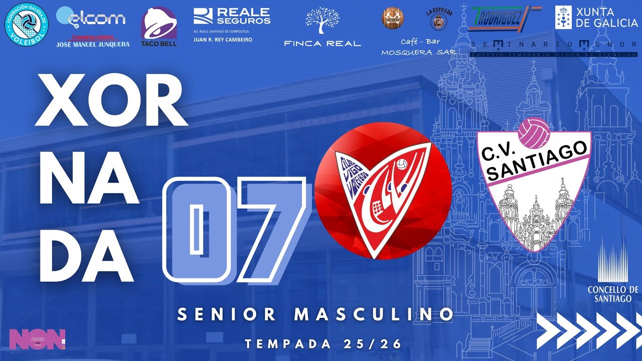 SENIOR MASCULINO. Club Vigo Voleibol VS Club Voleibol Santiago