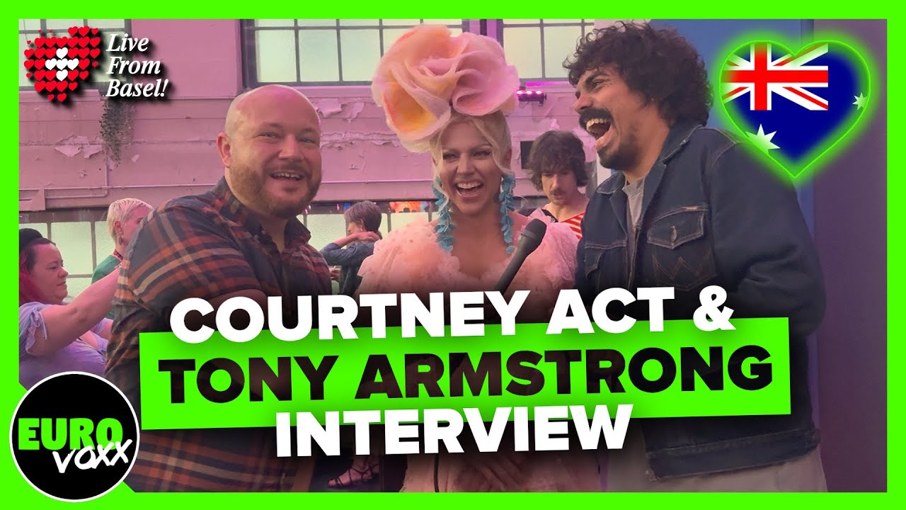 COURTNEY ACT & TONY ARMSTRONG (INTERVIEW) // 🇦🇺 Australia Eurovision 2025 // Live from Basel 🇨🇭