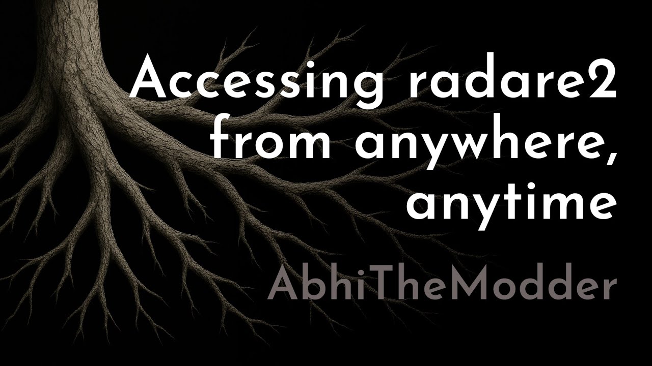 Accessing radare2 from anywhere, anytime |  AbhiTheModder