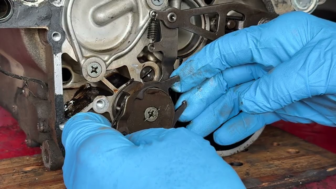 My Free GL1000, Part 5, Removing Transmission Linkage, Oil Strainer, Neutral Light Switch