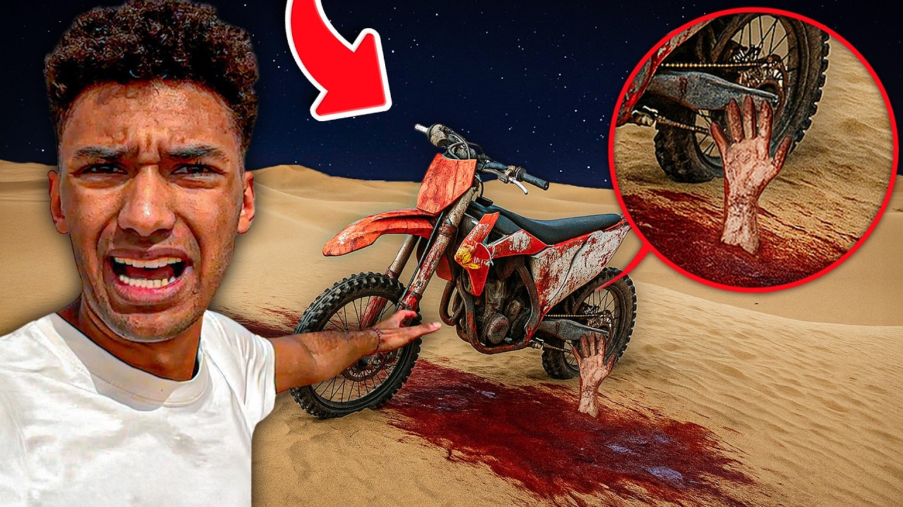 If you see BLOOD on a MOTORCYCLE in the DESERT at night, don't get on it and run away...