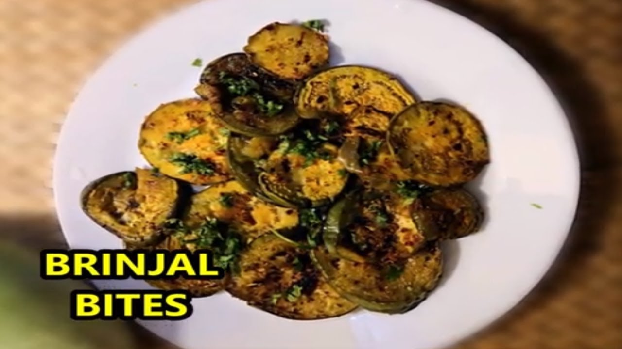 VRK Diet Vegetarian Recipe - Brinjal Bites l VRK Veg Recipes l Veeramachaneni Veg Recipes