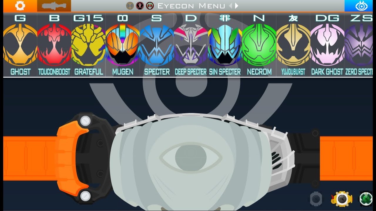 Kamen Rider Ghost Flash Belt 1.5 All Ghost Henshin