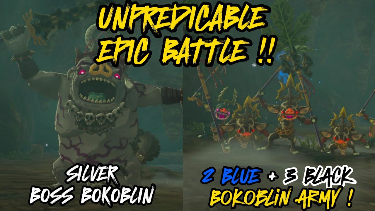 SILVER BOSS BOKOBLIN VS BOKOBLIN ARMY ! EPIC BATTLE ! (The Legend of Zelda: Tears of the Kingdom)